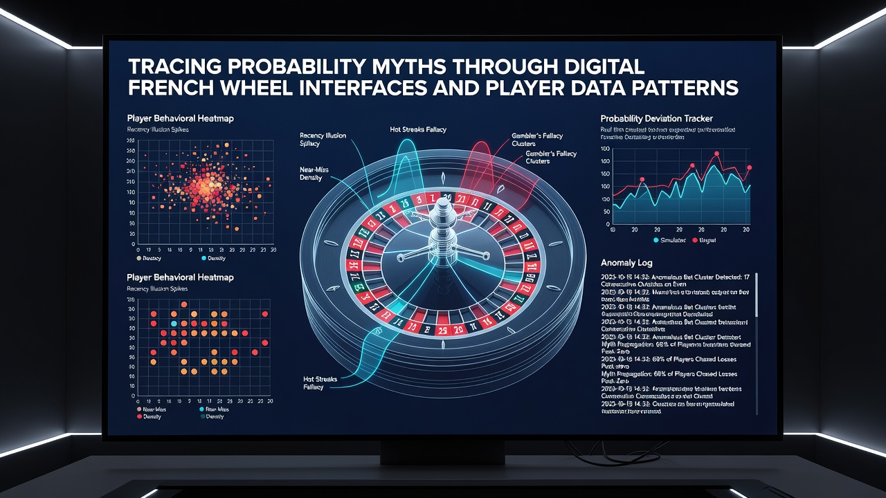 Player data heatmap showing bet distribution patterns on a digital French roulette table